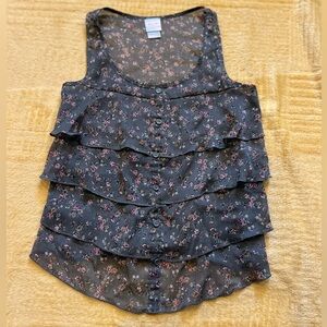 Green Floral Woman’s Tank